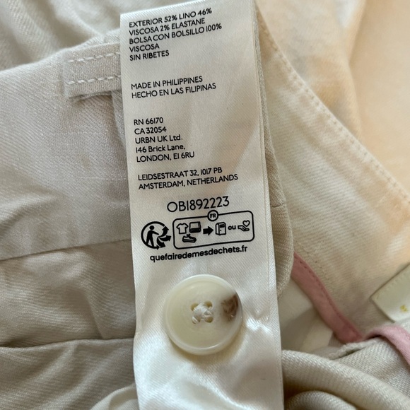 Maeve Anthropologie Avery Pleated Trousers Cream Women's - Picture 8 of 9